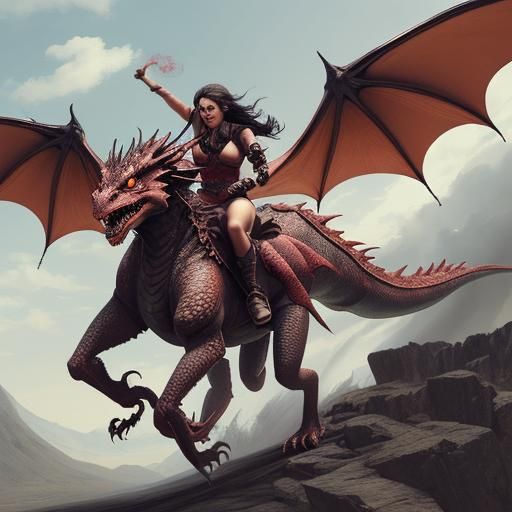 Dragon Rider Ascends to Hell