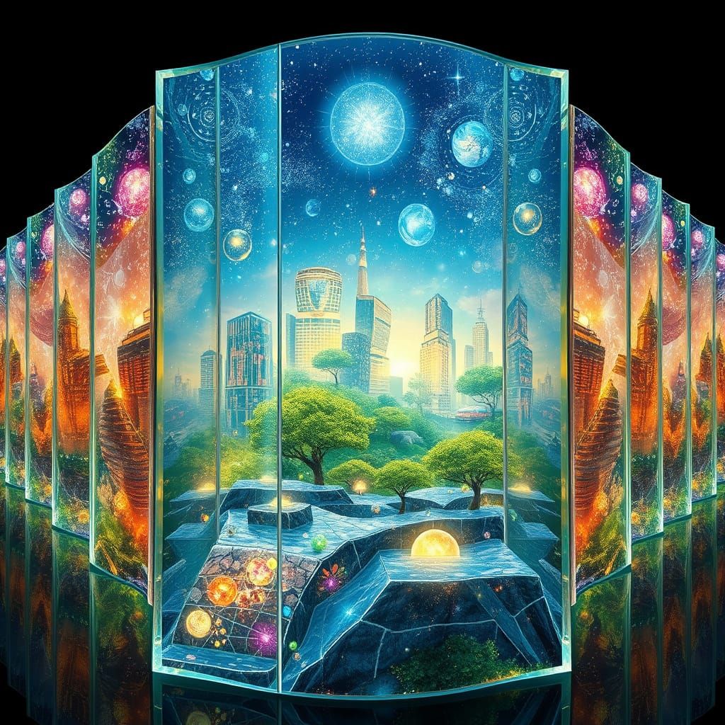 Surreal Glass City Harvests Energy from Cosmic Art