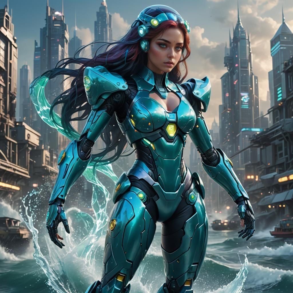 Ariel in a mecha-suit