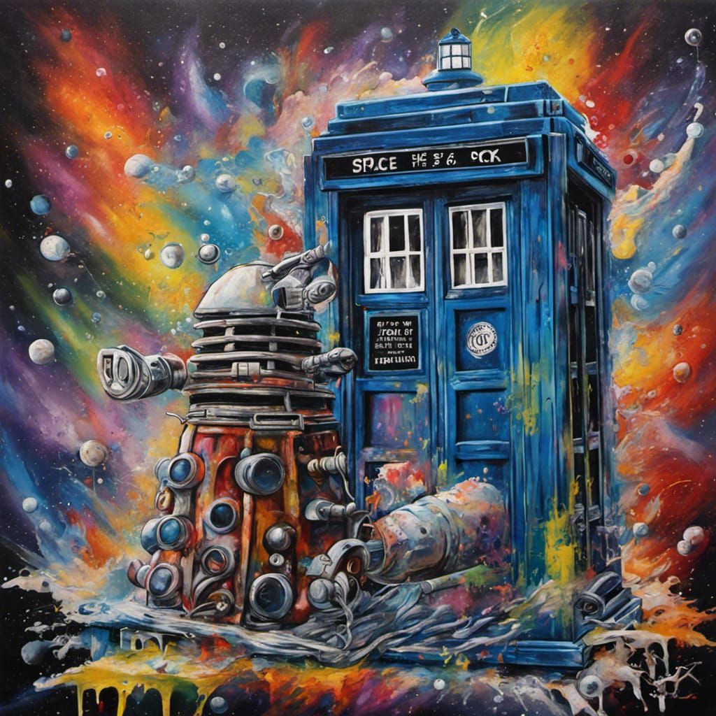 Dr. Who in Space: Graffiti Art Time Travel