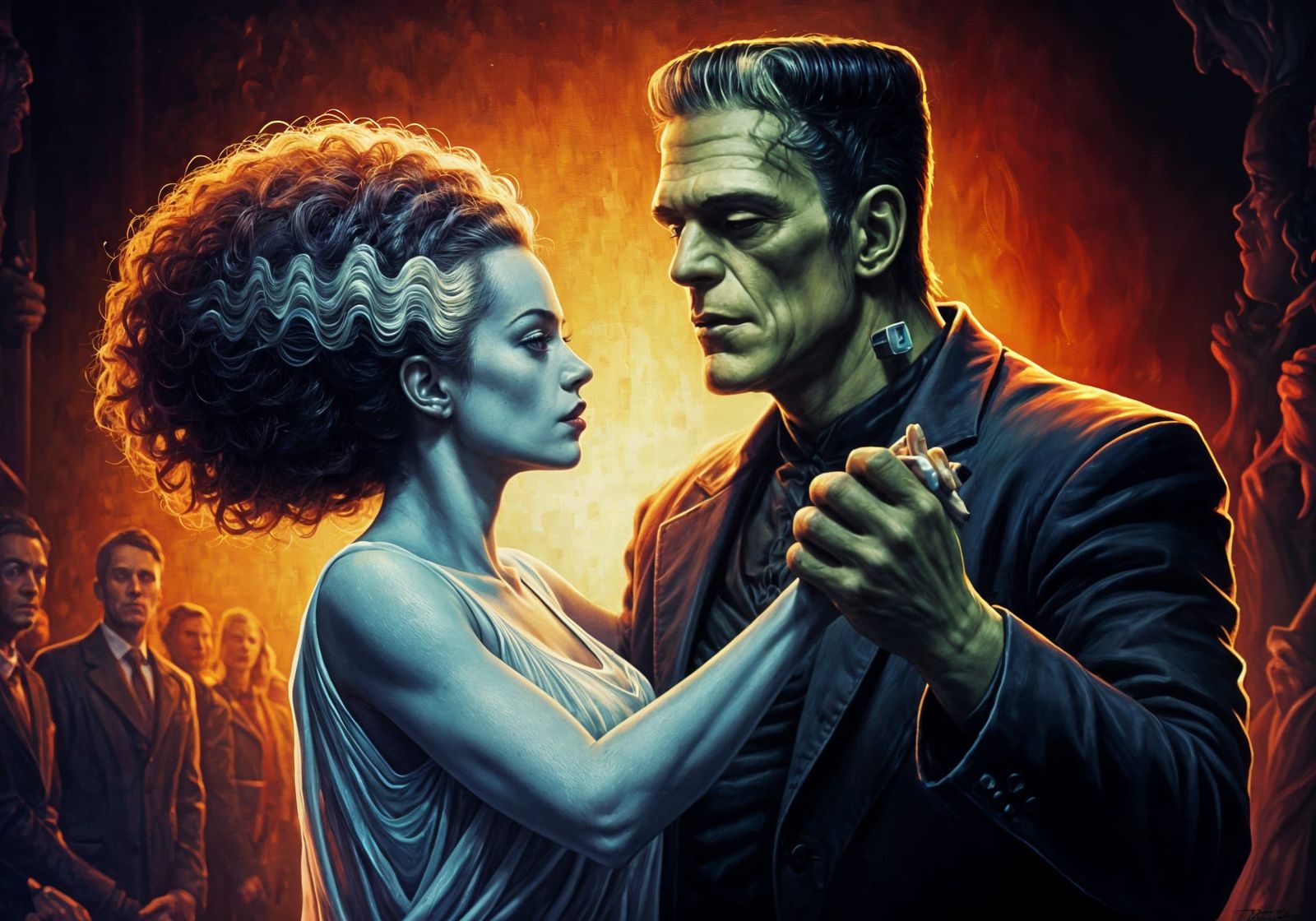 Frankenstein's Monster and Bride at Monster Ball