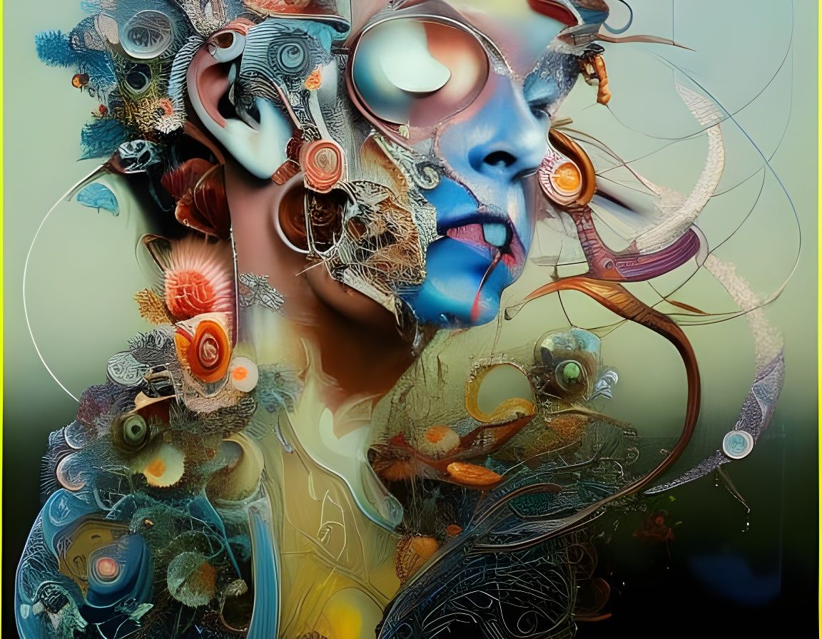 Ornate Cyberpunk Time Machine in 3D