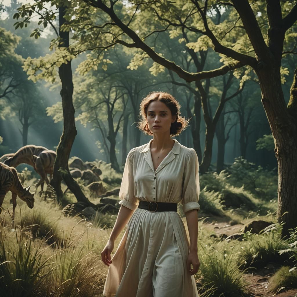 Photorealistic Cinematic Still of a Romantic Escape