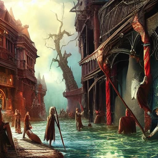 Painful Fantasy Art in Hyperdetailed HDR