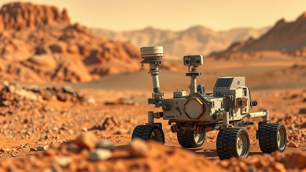 Curiosity Rover on Mars in Hyper-Realistic Detail