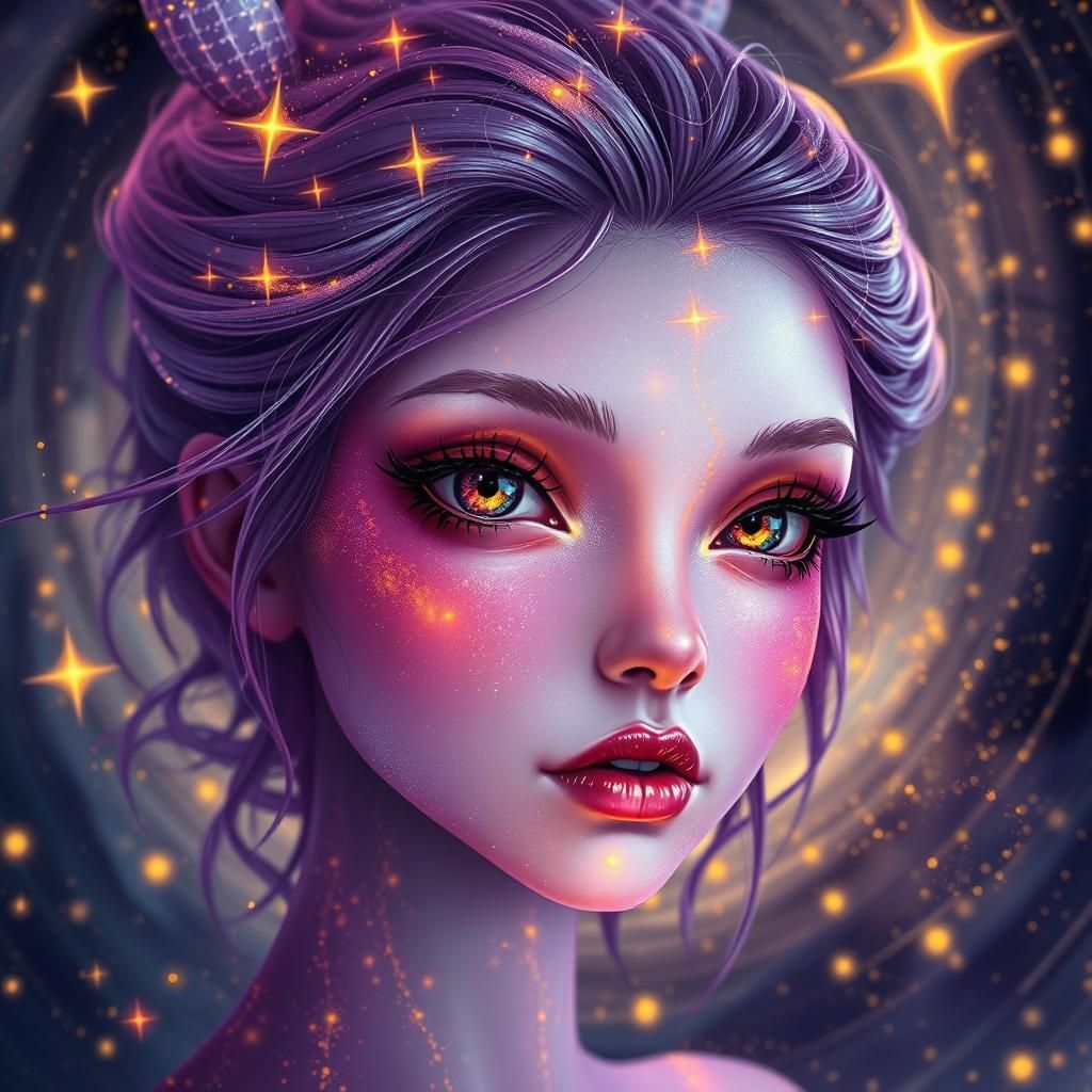 Fantasy closeup portrait