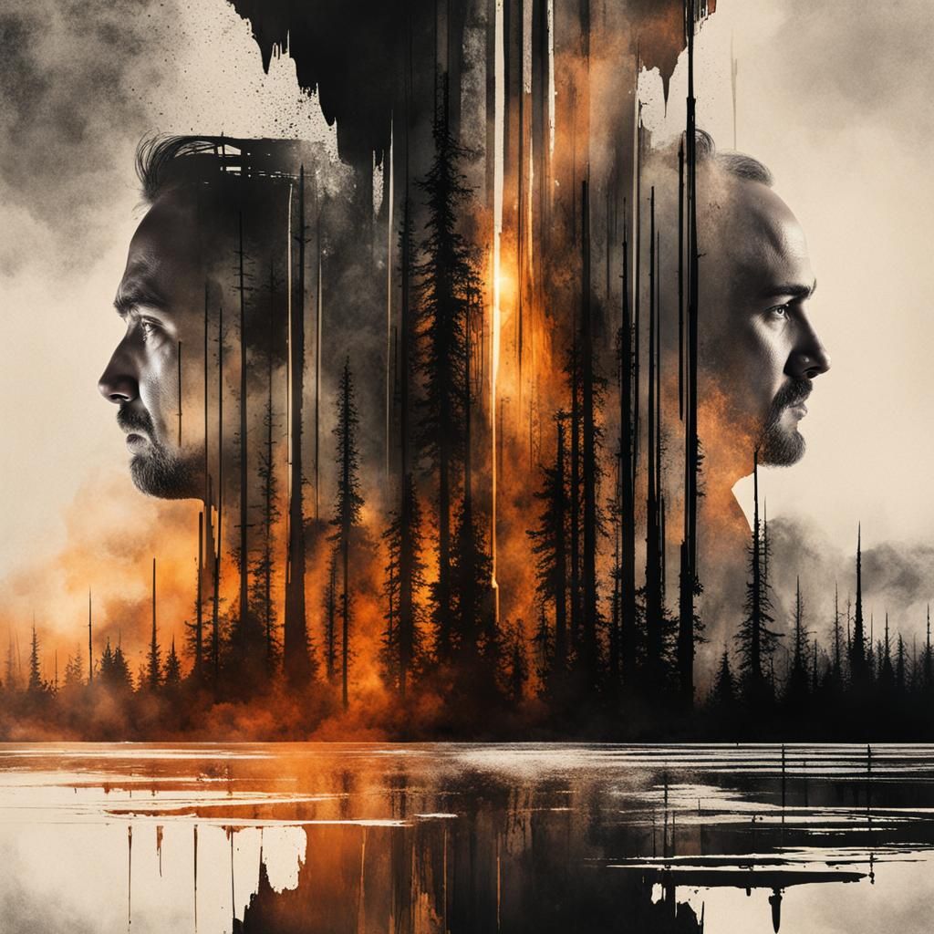 Visionary Reality: Ink Blot Double Exposure