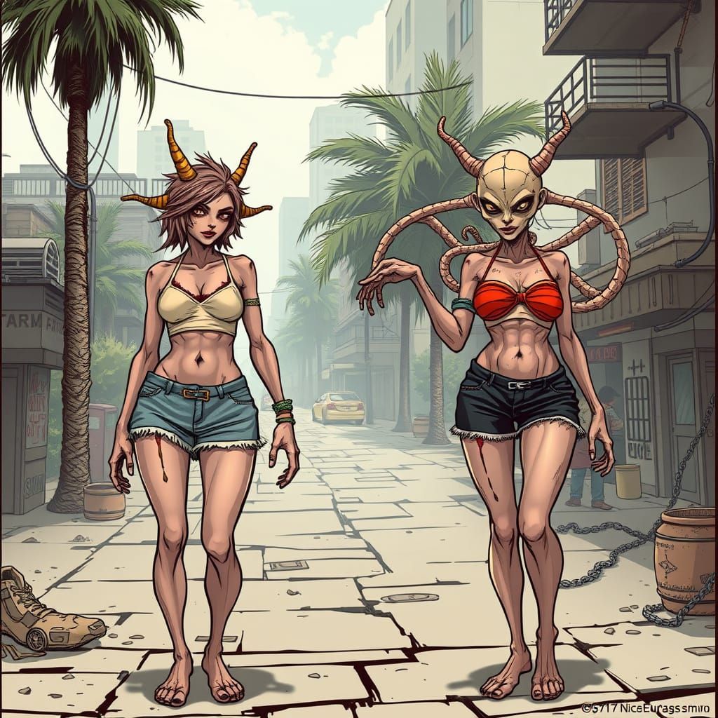 Mutant Women in Summer Dresses: Comic Art