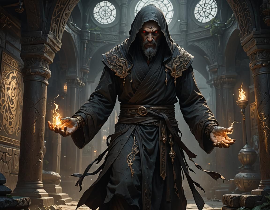 Dark Fantasy Shadow Monk in Unreal Engine