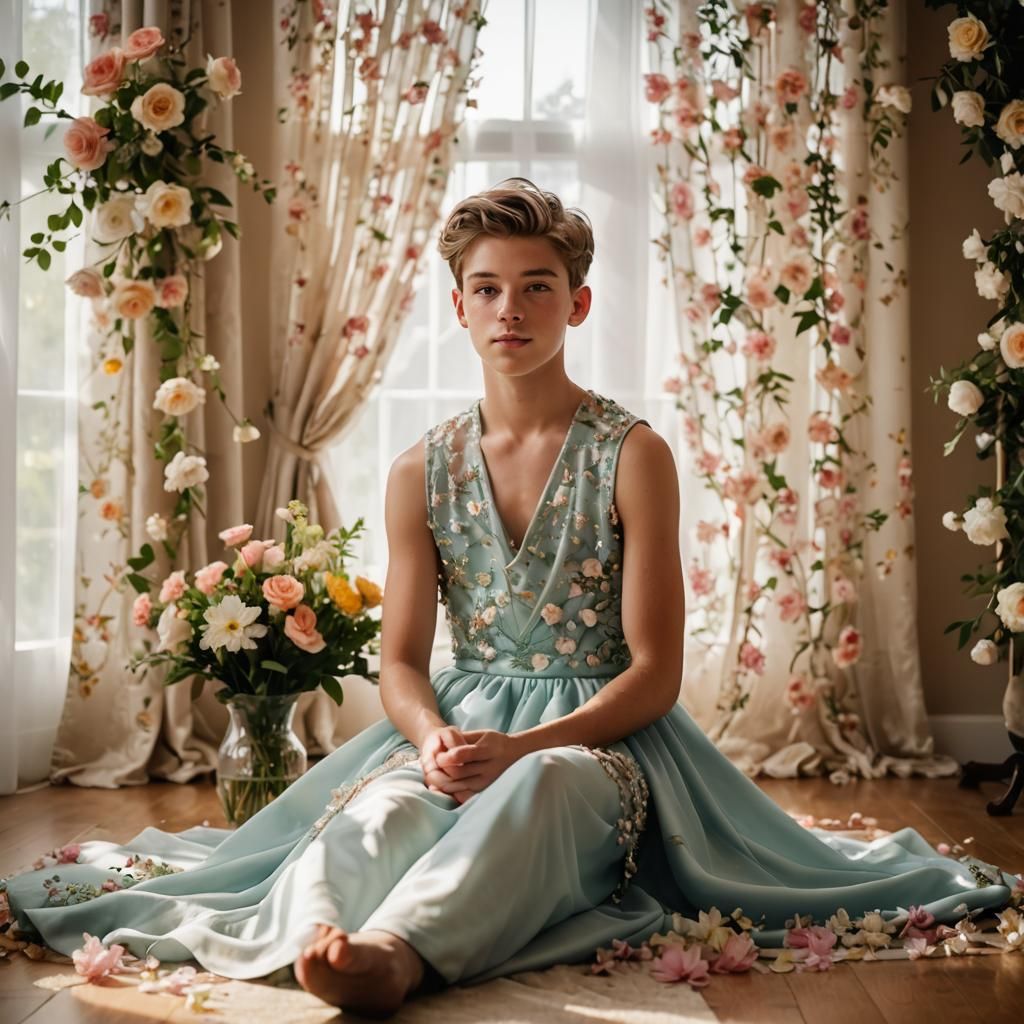 Elegant Young Man in Prom Attire