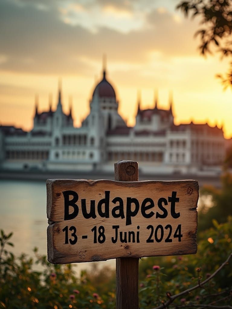 Budapest Landmarks at Golden Hour with Cinematic Flair