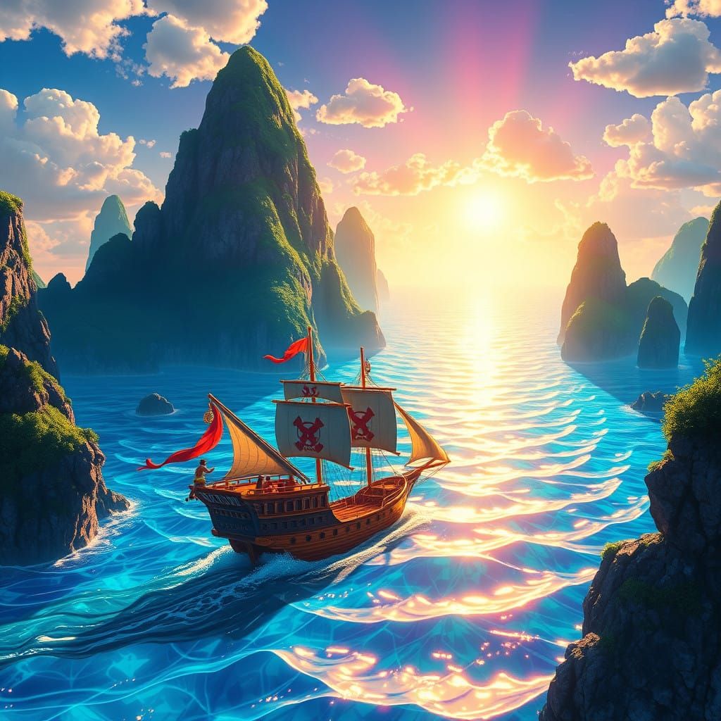 Sailing the One Piece World in Vibrant, Dreamlike Splendor