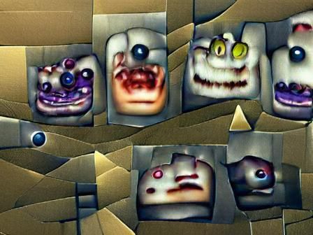 Nightmarish Faces Generated by AI