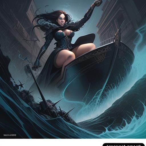 Black Sea Gale Comic Book Art