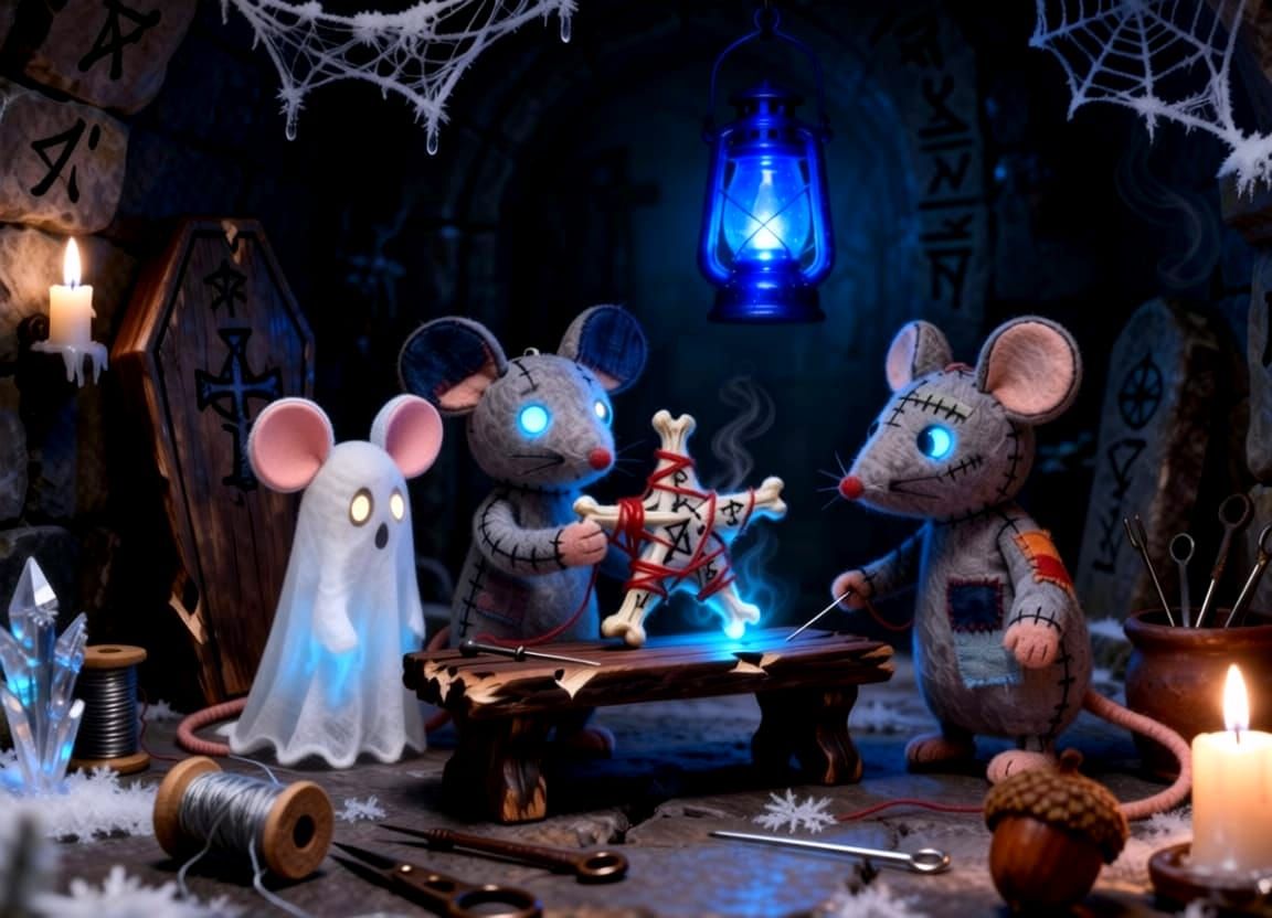 Ghost Critter with Mouse Ears