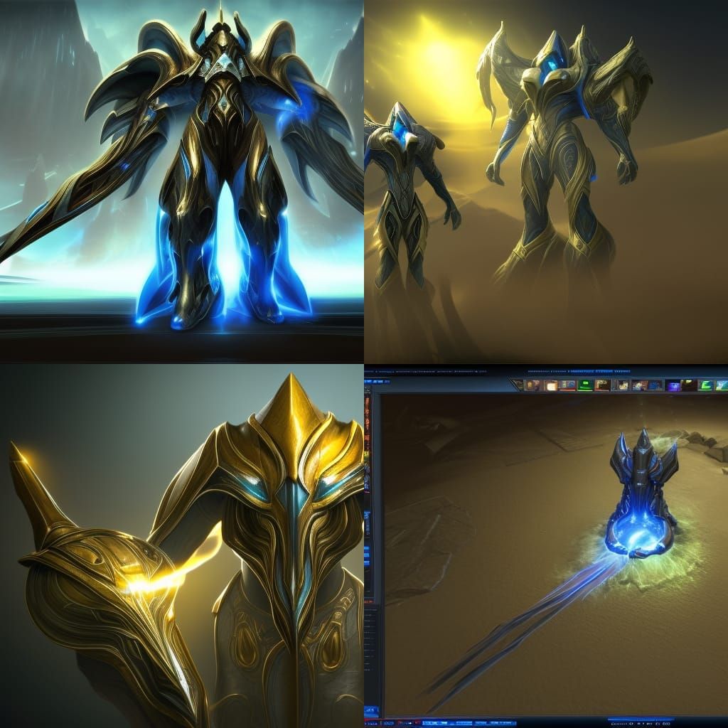 Protoss Warriors in Epic 3D Game Cinematic