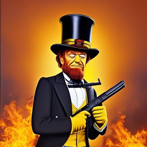 Troy McClure as Lincoln: Revenge with Machine Guns