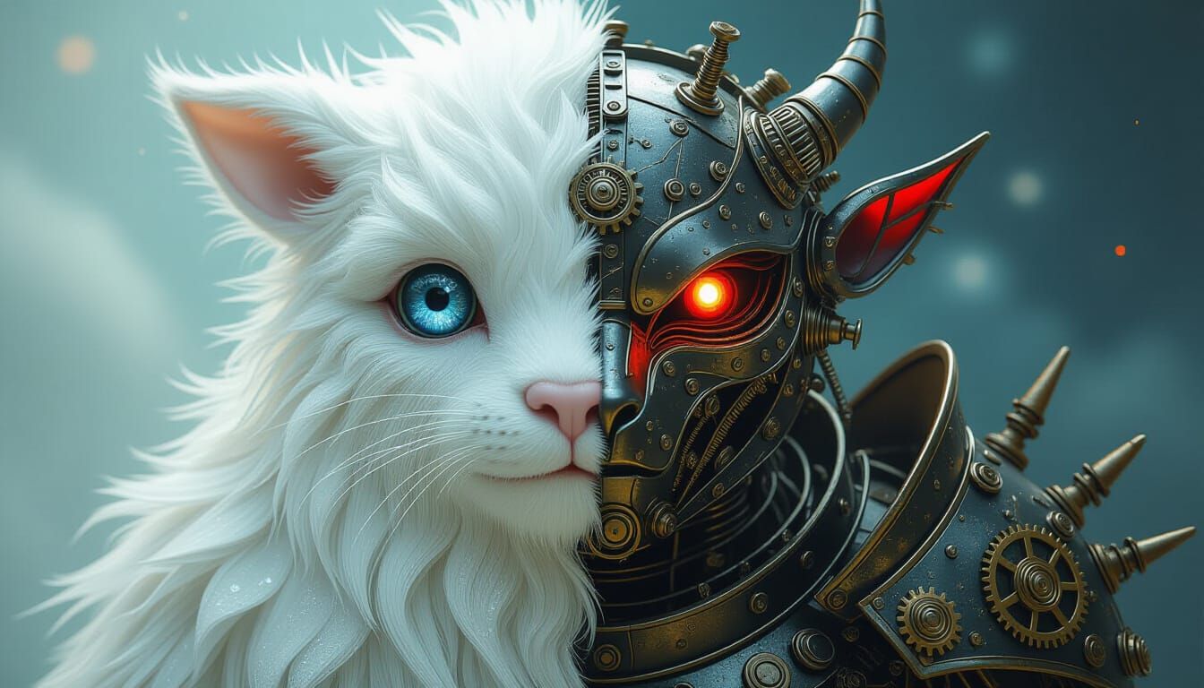 Celestial Fabric Giant Meets Steampunk Warrior