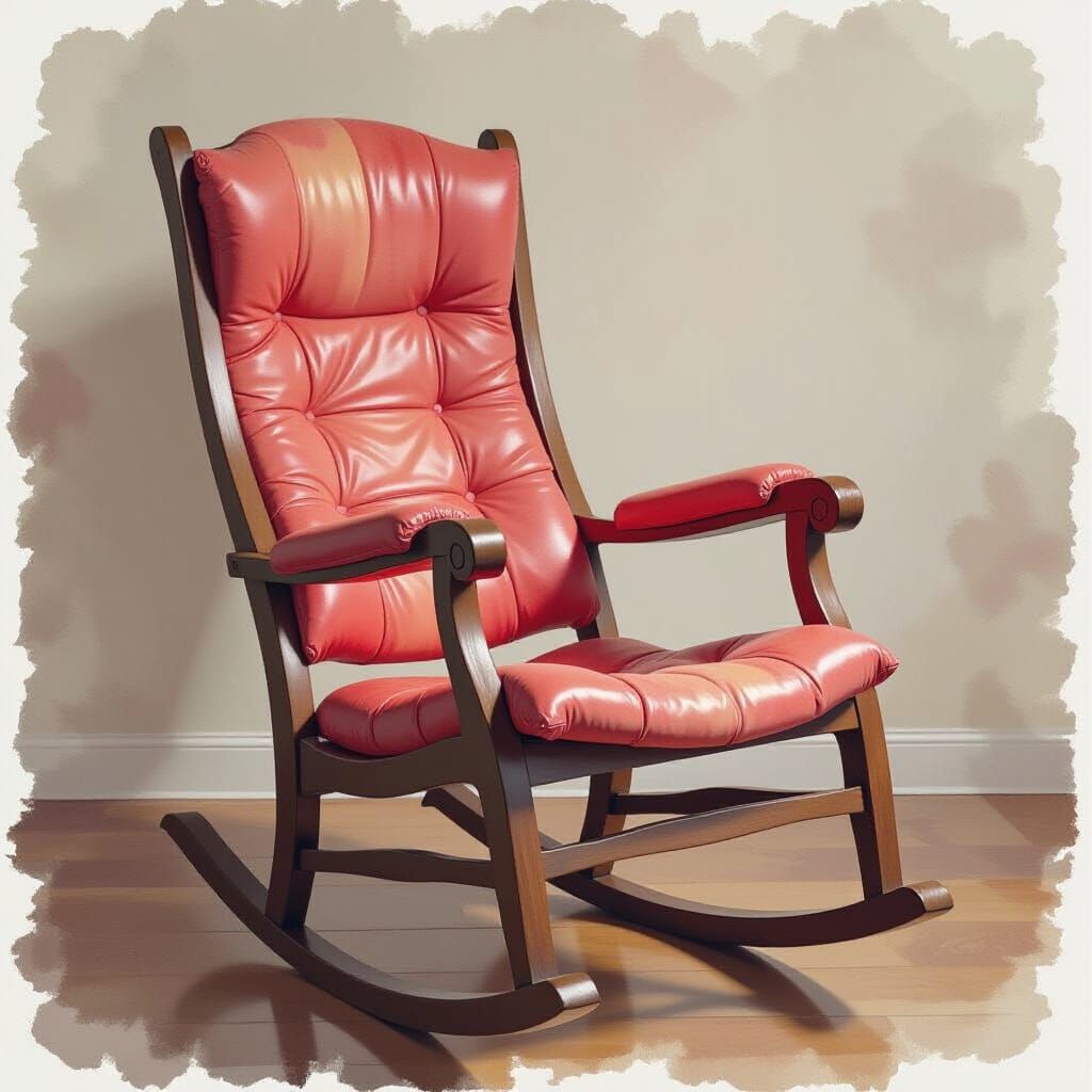 Creepy Rocking Chair Made of Human Skin