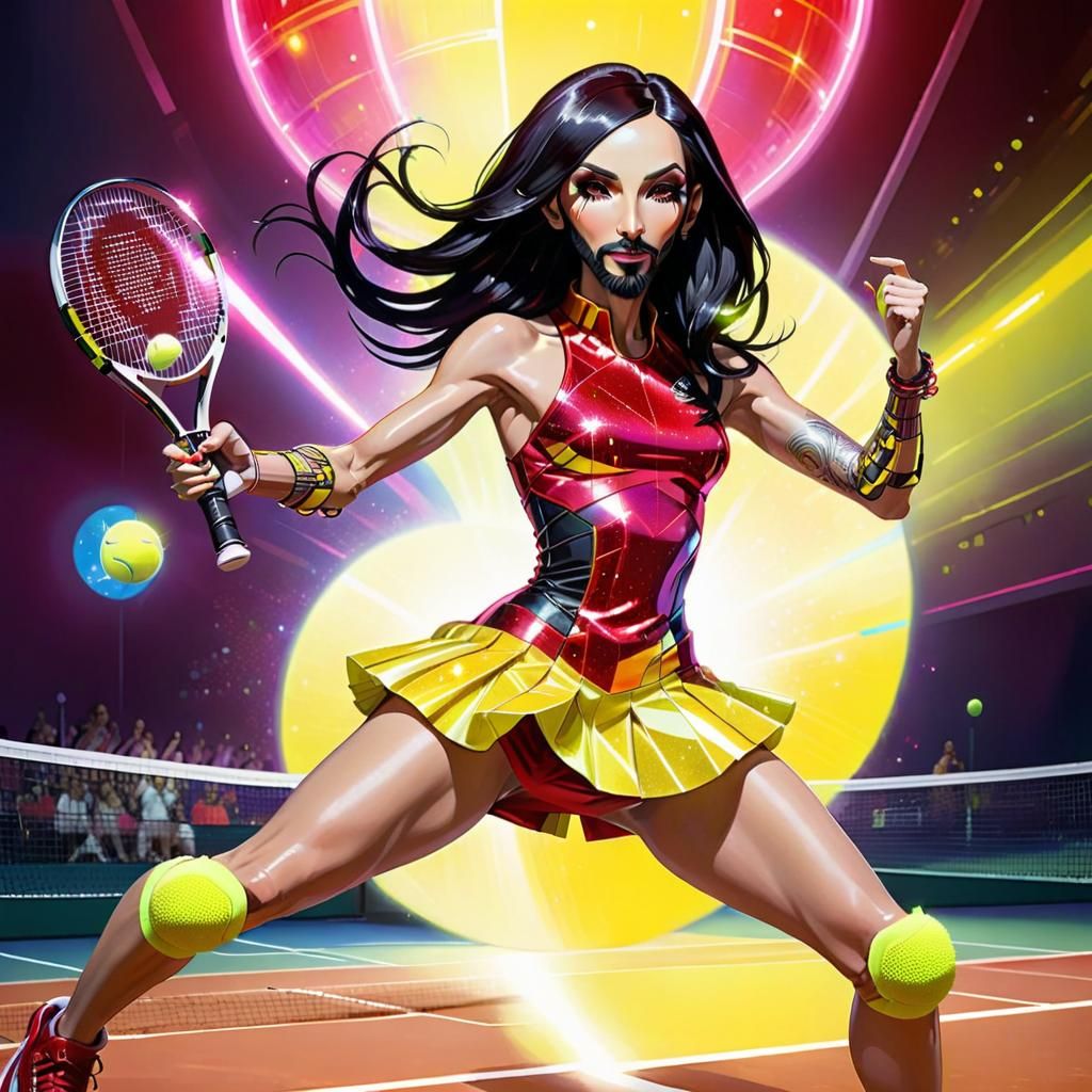 World champion tennis player - Conchita Wurst