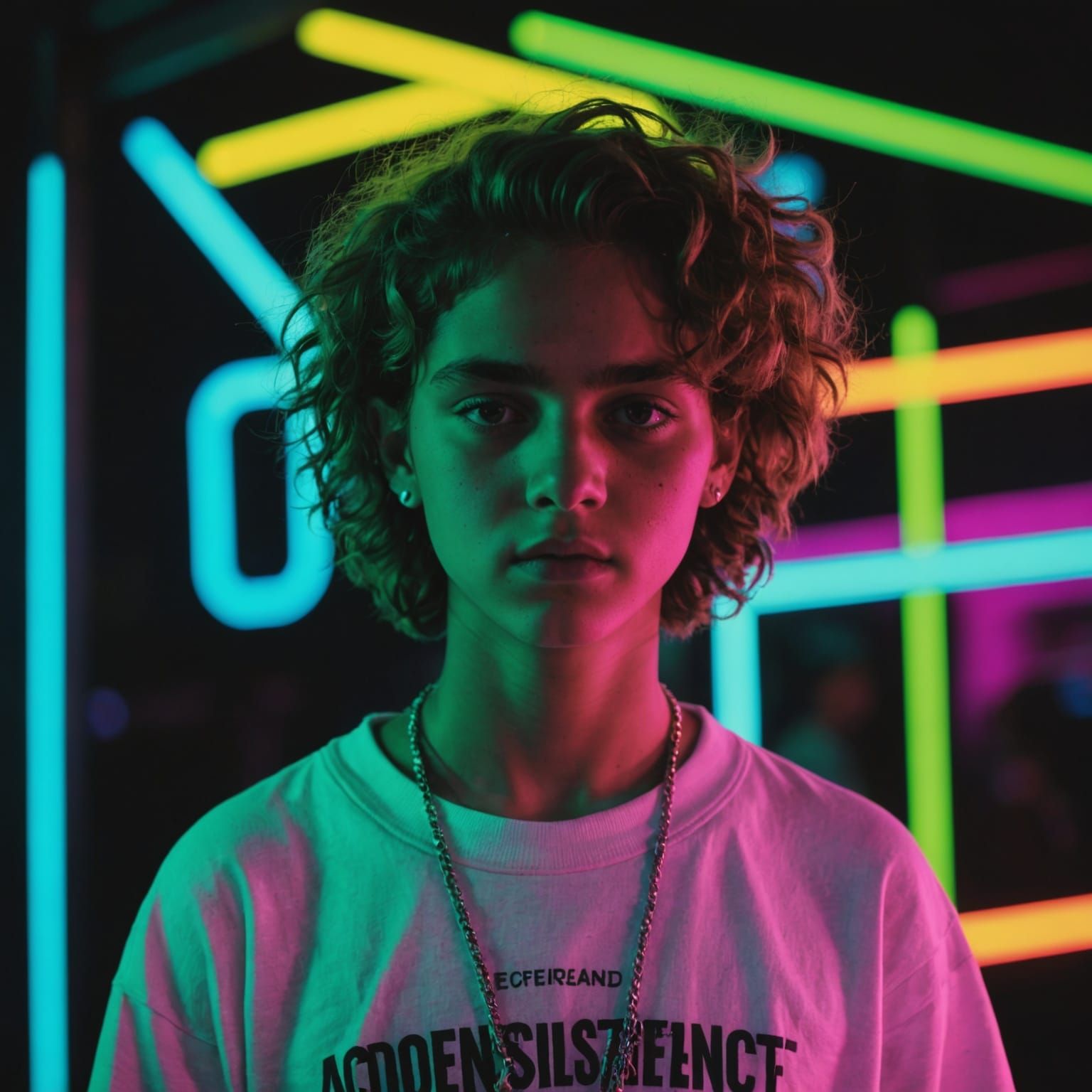 Fluorescent Adolescent AI Art