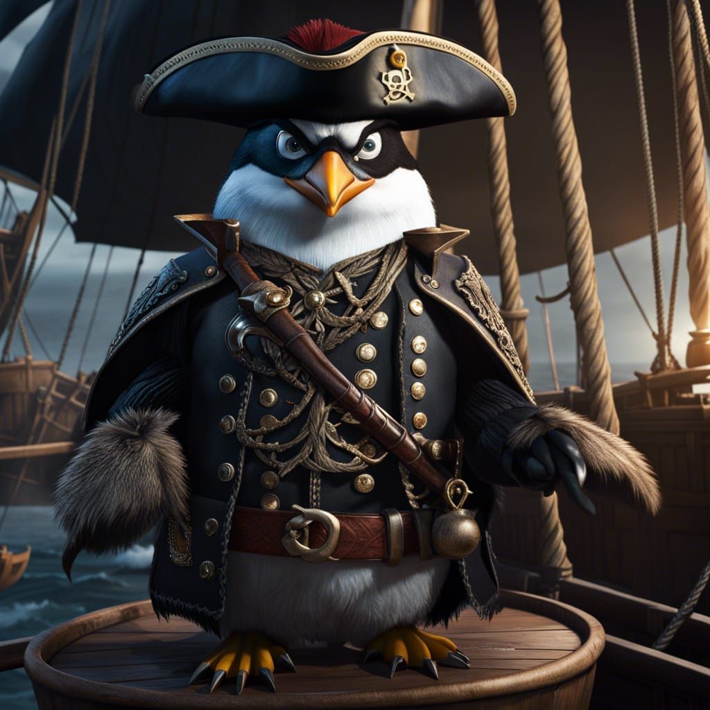 Captain Penguin Pirate