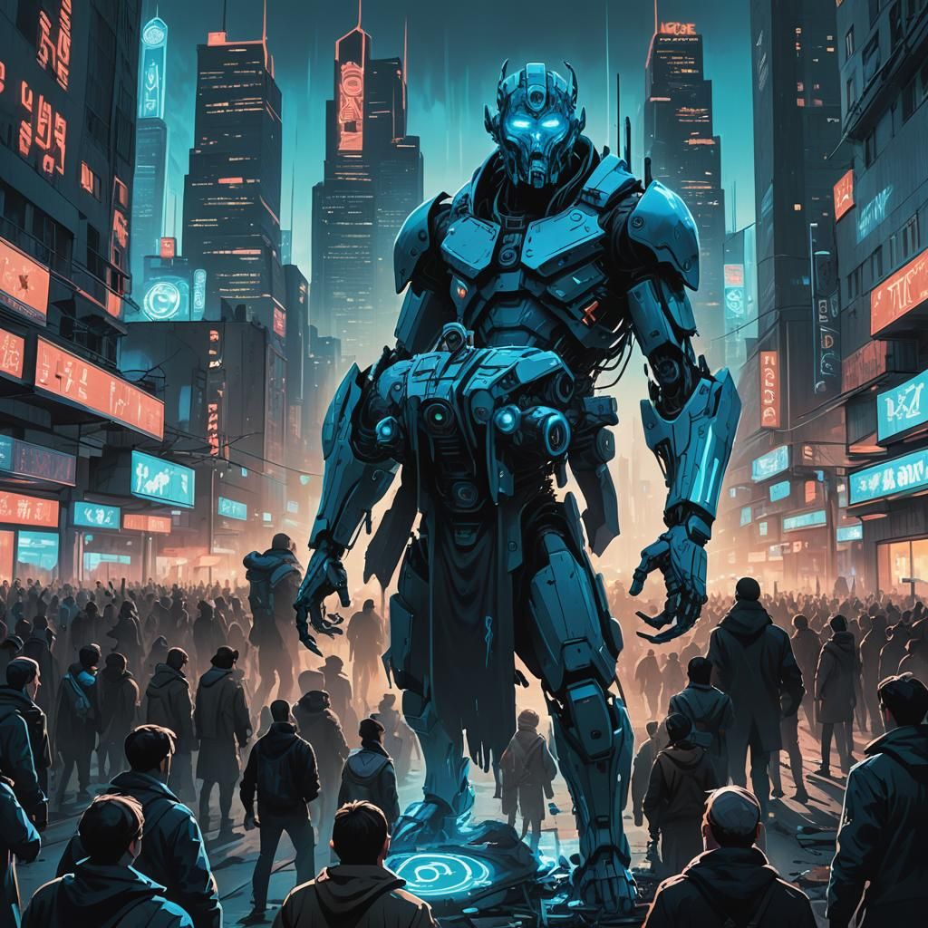 Dystopian Mark of the Beast Concept Art