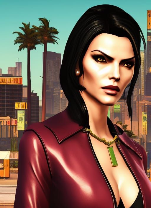 Talia Al Ghul in Grand Theft Auto Pop Art