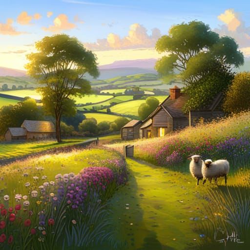 Picturesque English Countryside Walk in Summer