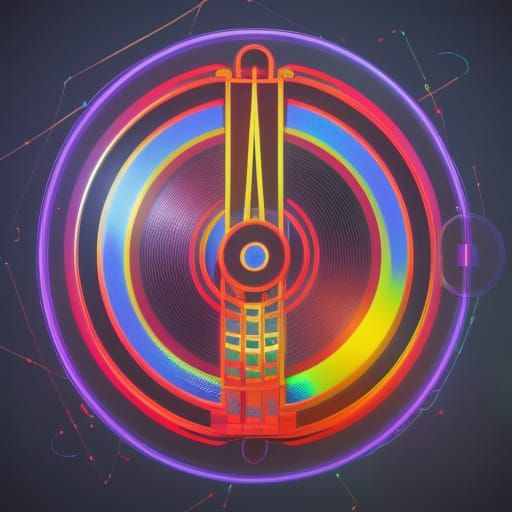 Rb-338 Techno Music Machine in Pop Art Style