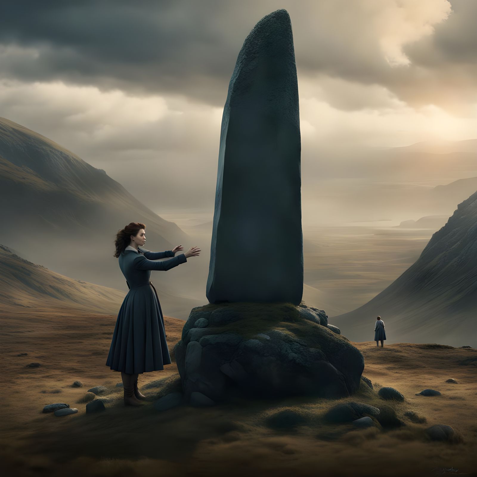 Epic Standing Stones, Cinematic Digital Matte Painting