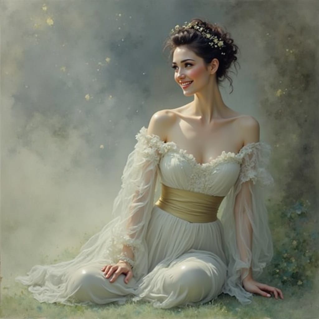 Mystical Watercolor Muse