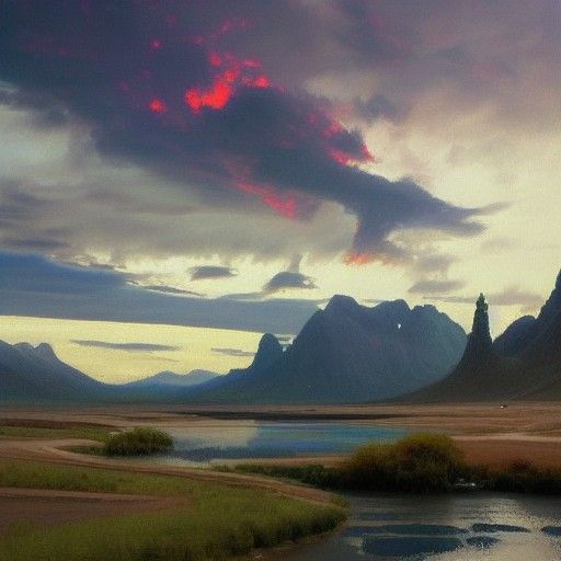 Oil Painting in the Style of James Gurney