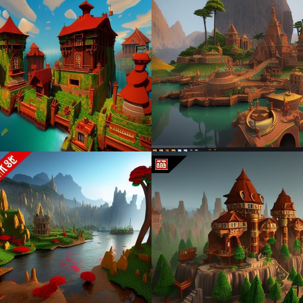 Detailed Matte Painting of Roblox in Unreal Engine 5