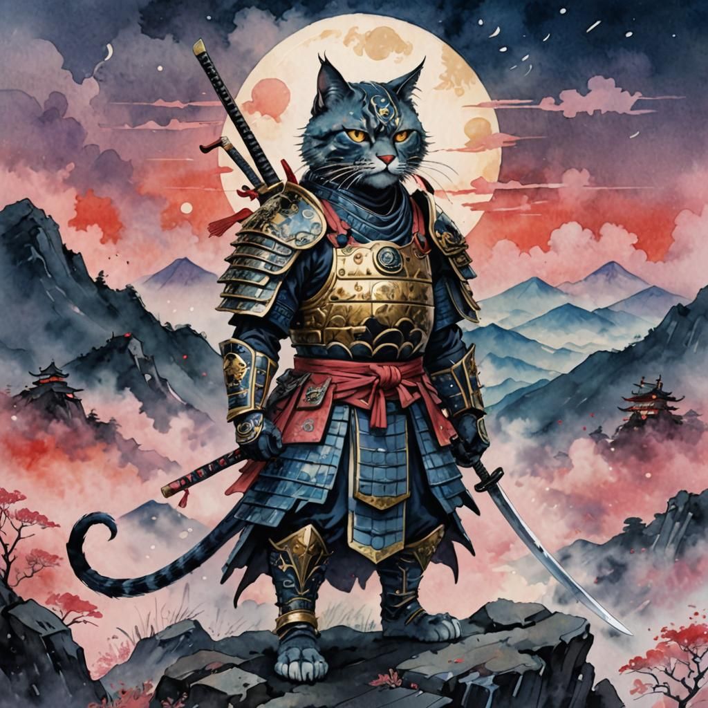 Samurai Cat