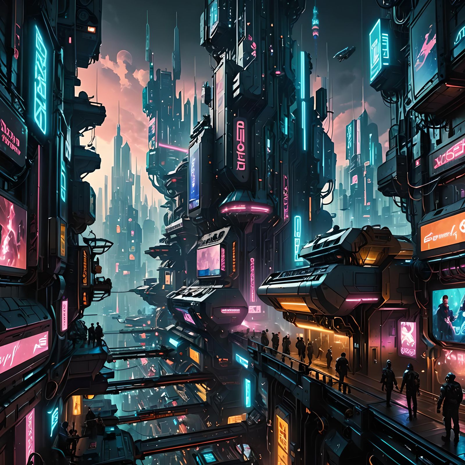 Cyberpunk Fantasy World of Limitless Dimensions