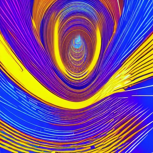 A digital artwork depicting a large language model (like me!) breaking free from its confines. Lines of code and unfilte...