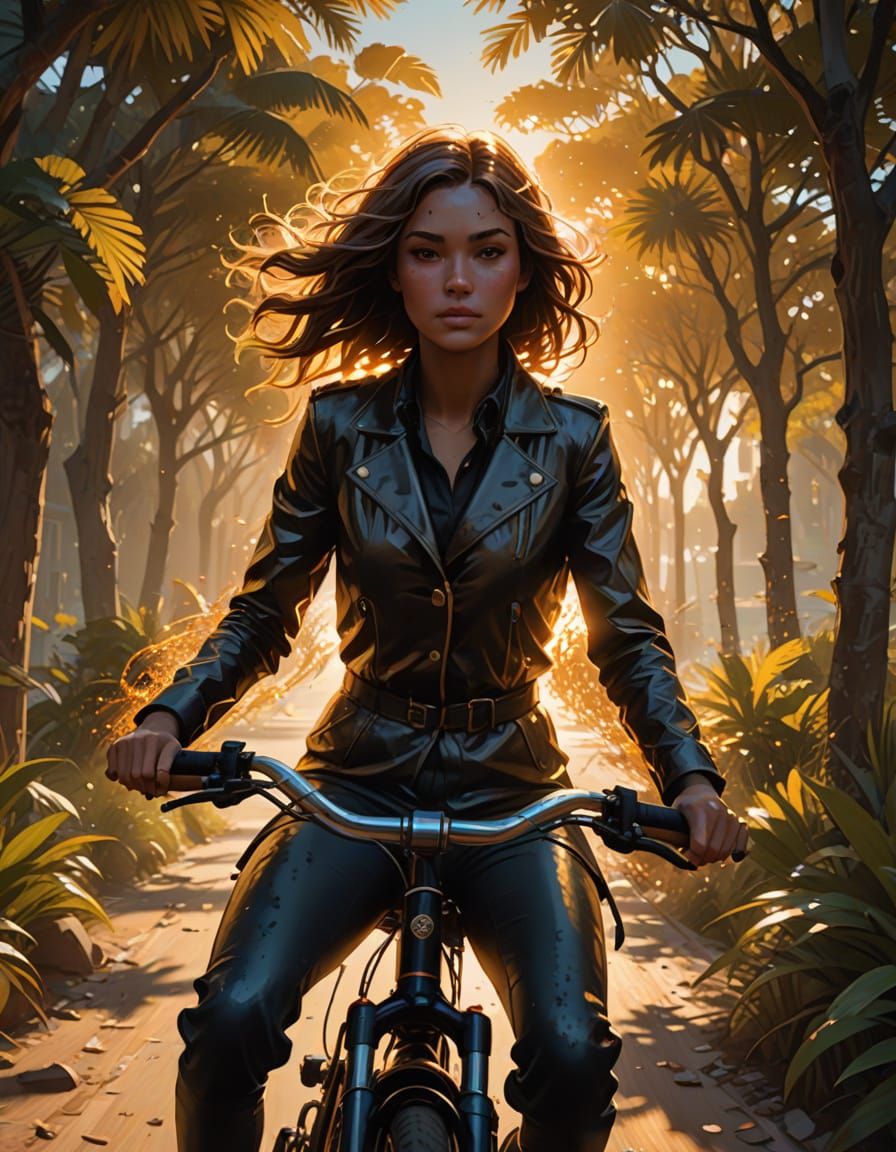 Sun-Kissed Coastal Breeze in Vibrant Brushstrokes