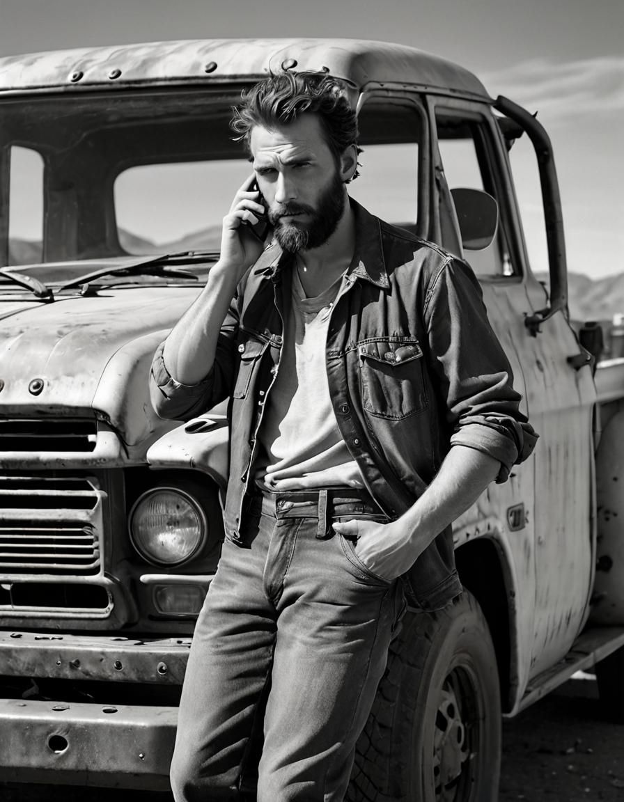 Bleak American Landscape: A Dorothea Lange-Style Portrait