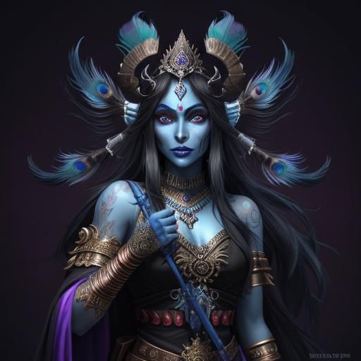 Goddess Kali Concept Art in Vibrant Colors