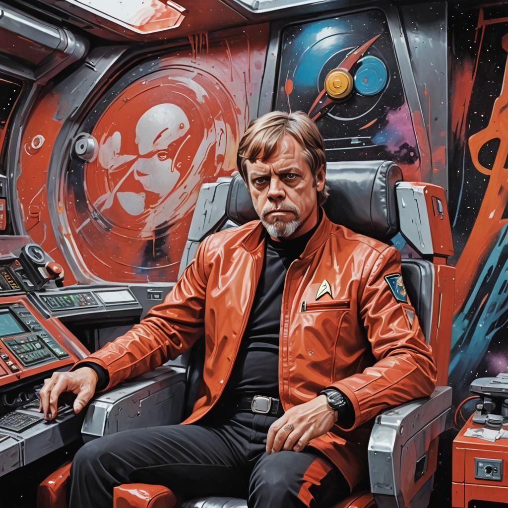 Mark Hamill Commands Star Trek Enterprise in Graffiti Art