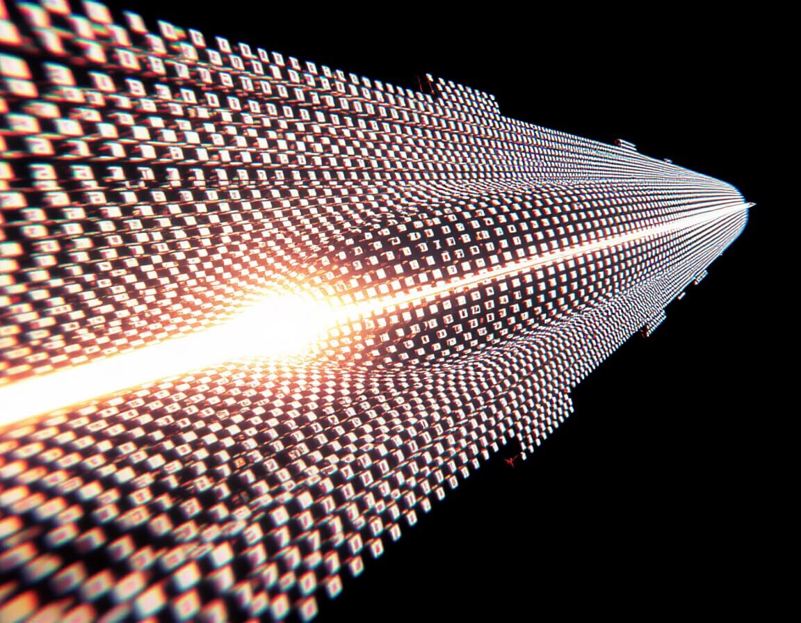 Detailed Fibonacci Spaceship in Retro Sci-Fi Style