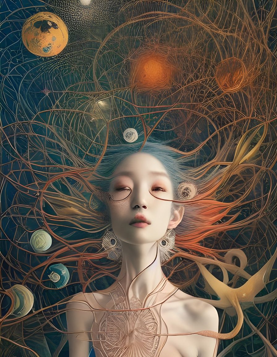 Surreal Starscape: Fairytale World in Digital Art