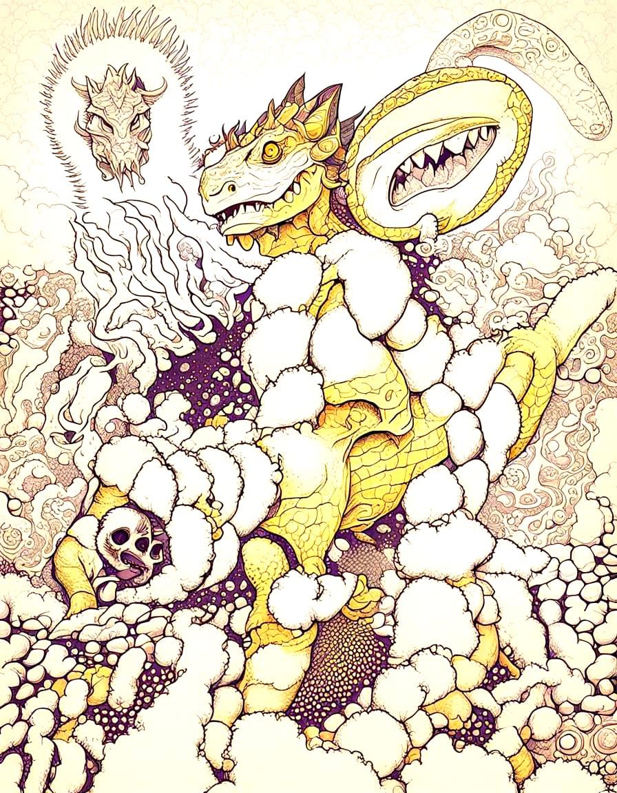 Lizard King Casts Elemental Magic on Mega-Stop in Psychedeli...