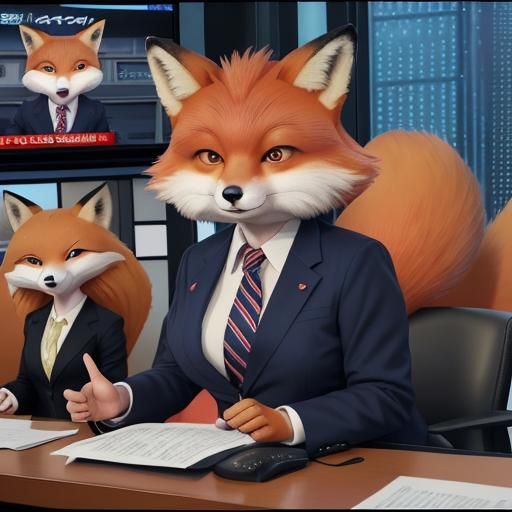 Fox Newscasters in Anime Style
