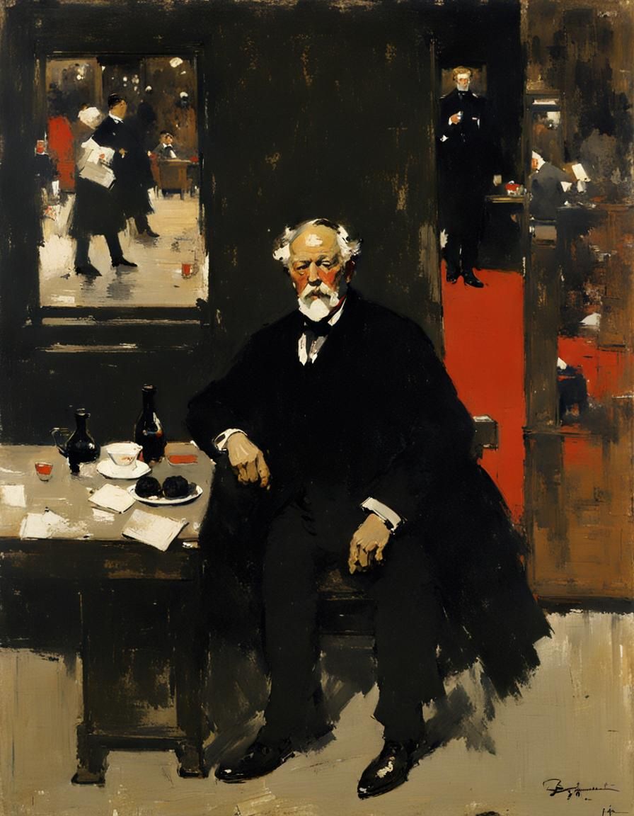 AI Image Inspired by Breitner's Impressionism