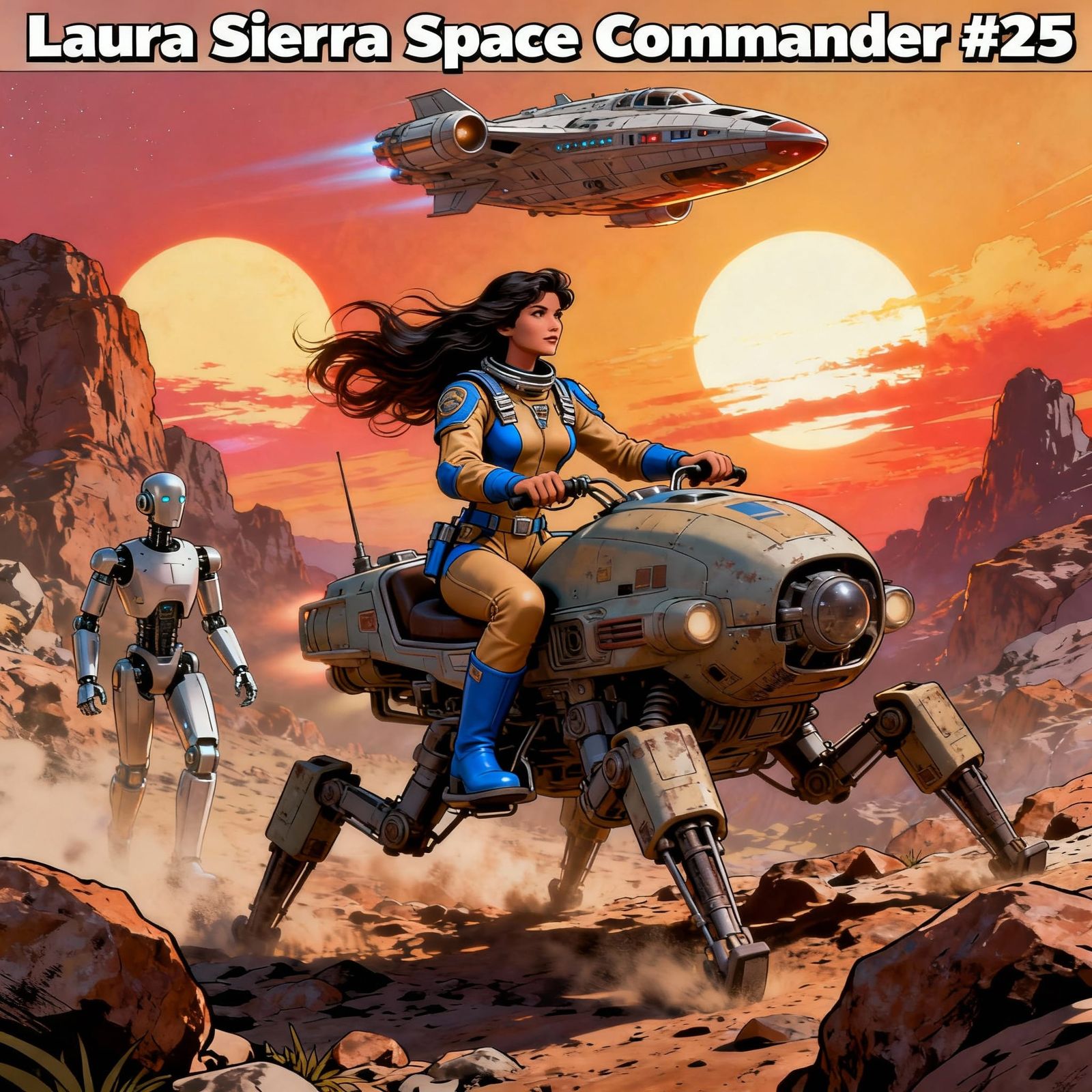 Space Commander Laura Sierra on Planet Walker