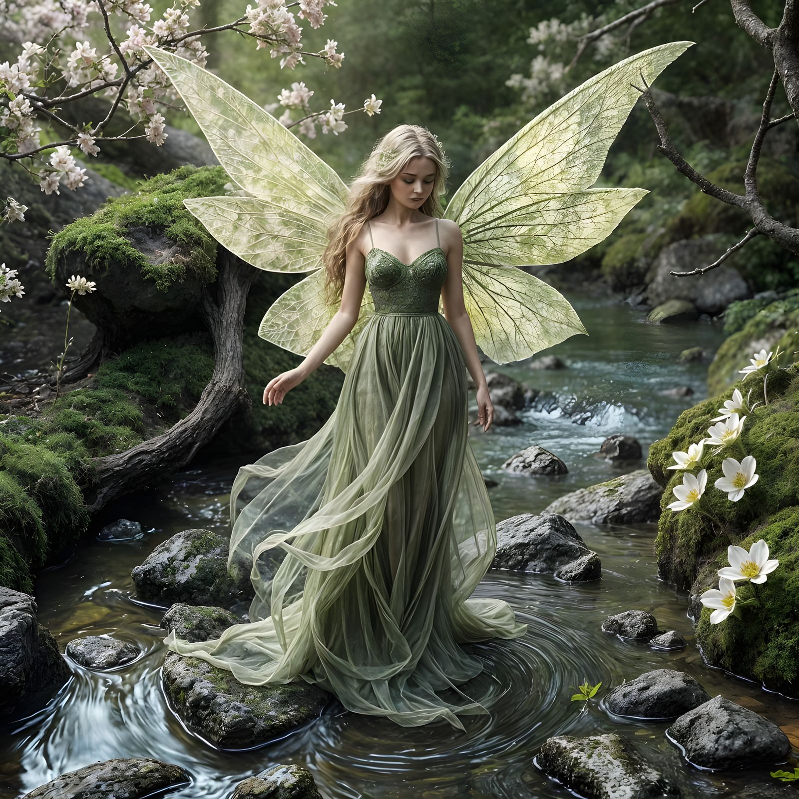 Smoke and Moss Fairy Queen in Spring Creek