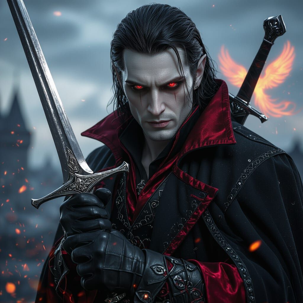 Cinematic Portrait of a Vampire Warrior