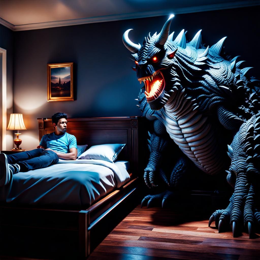 Being friends with a monster from under a bed